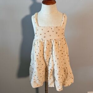 Charming Cream Starry Kids Dress
